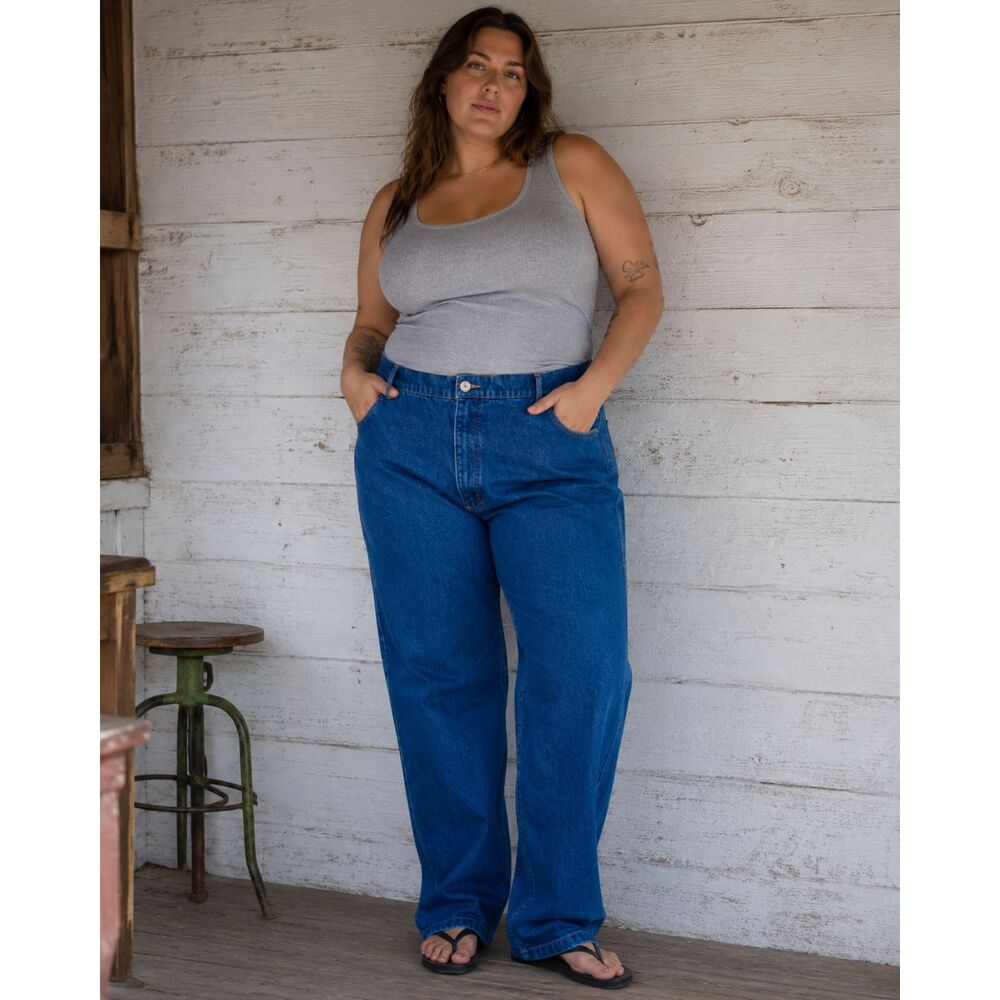 BIG BUD PRESS Blue New Frontier Denim Jeans Pants Trousers  Women's Plus Size 41